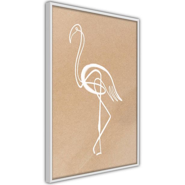 Juliste Artgeist White Flamingo, kehyksillä, eri kokoja