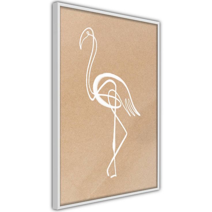 Juliste Artgeist White Flamingo, kehyksillä, eri kokoja