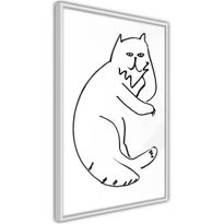 Juliste Artgeist Cat Relaxing, kehyksillä, eri kokoja