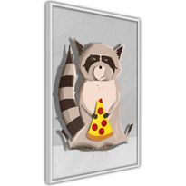 Juliste Artgeist Gourmand Raccoon, kehyksillä, eri kokoja