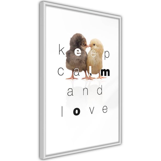 Juliste Artgeist Keep Calm and Love, kehyksillä, eri kokoja