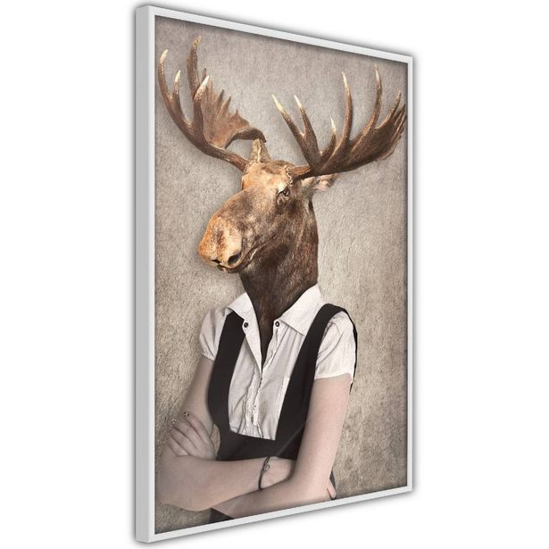 Juliste Artgeist Brainy Moose, kehyksillä, eri kokoja