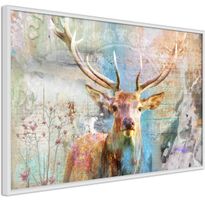 Juliste Artgeist Deer on Wood, kehyksillä, eri kokoja