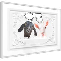 Juliste Artgeist Funny Goats, kehyksillä, eri kokoja