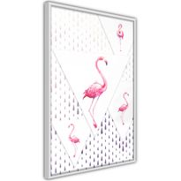 Juliste Artgeist Flamingo Family, kehyksillä, eri kokoja