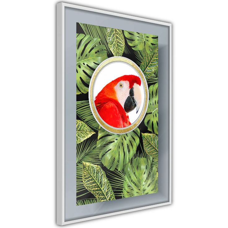 Juliste Artgeist Parrot In The Jungle, kehyksillä, eri kokoja