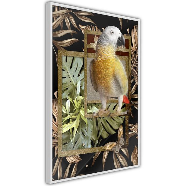 Juliste Artgeist Golden Parrot, kehyksillä, eri kokoja