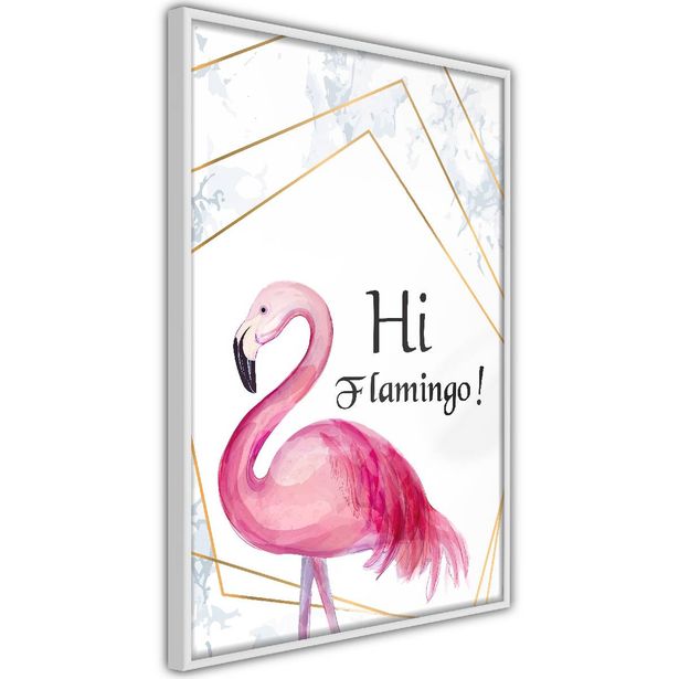 Juliste Artgeist Hi Flamingo!, kehyksillä, eri kokoja