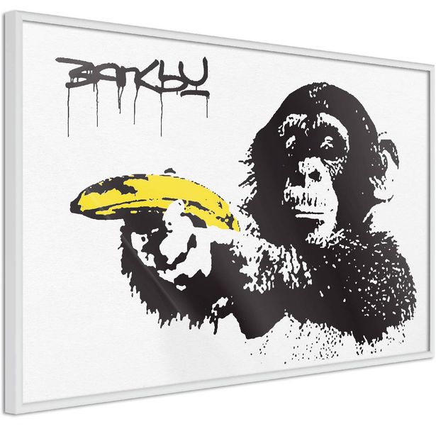 Juliste Artgeist Banana Gun, kehyksillä, eri kokoja