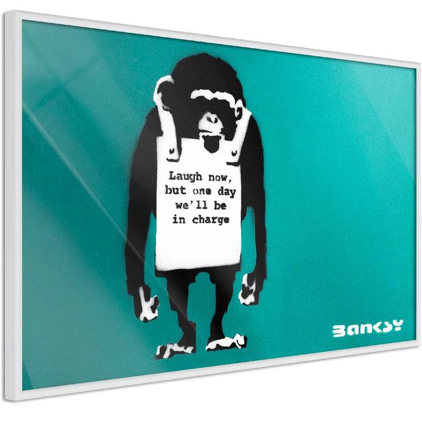 Juliste Artgeist Angry Monkey, kehyksillä, eri kokoja