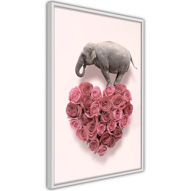 Juliste Artgeist Enamored Elephant, kehyksillä, eri kokoja