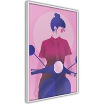 Juliste Artgeist Girl on Scooter, kehyksillä, eri kokoja