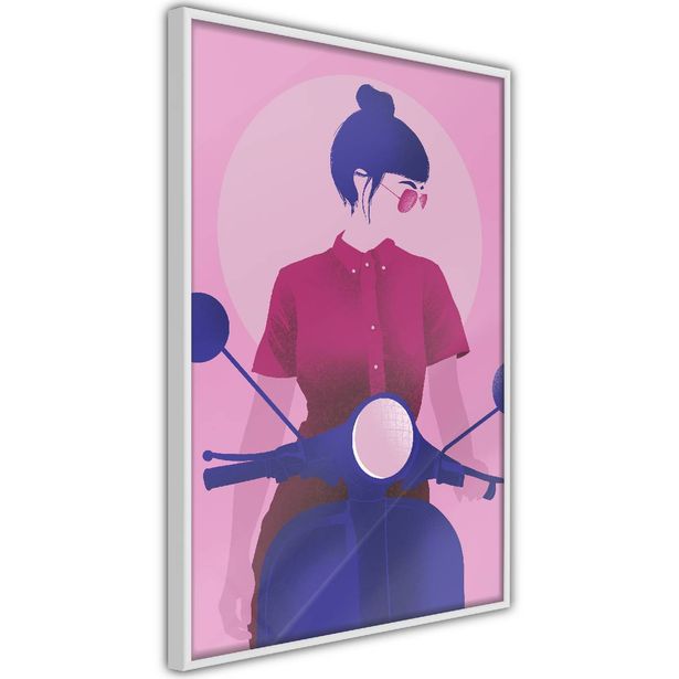 Juliste Artgeist Girl on Scooter, kehyksillä, eri kokoja