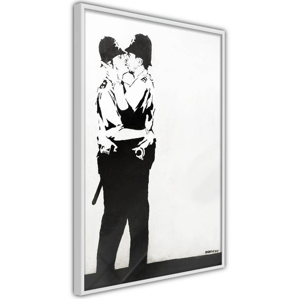 Juliste Artgeist Policemen Kissing, kehyksillä, eri kokoja