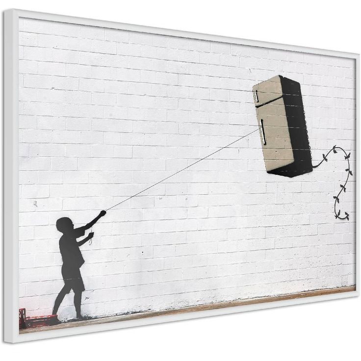 Juliste Artgeist Flying Fridge, kehyksillä, eri kokoja