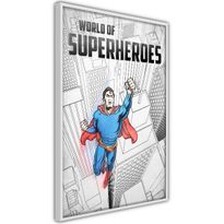 Juliste Artgeist World of Superheroes, kehyksillä, eri kokoja