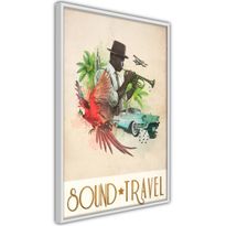 Juliste Artgeist Sound Travel, kehyksillä, eri kokoja