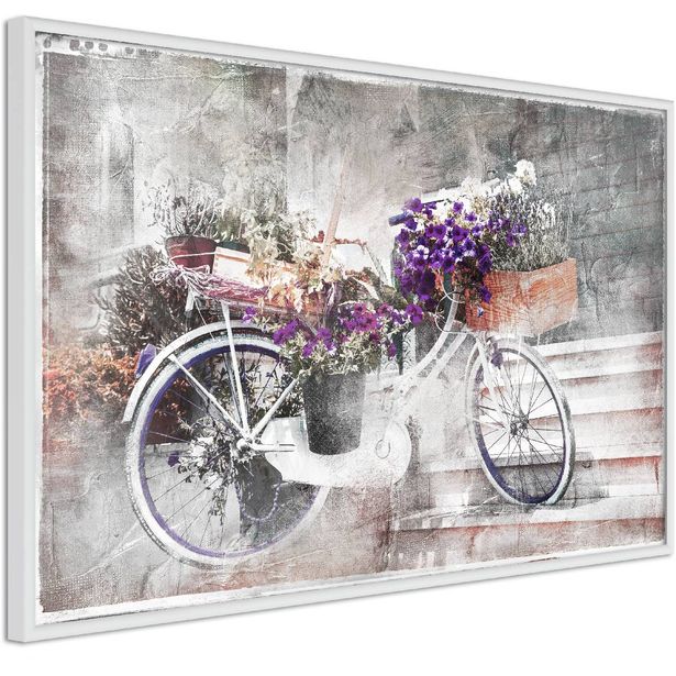 Juliste Artgeist Floral Bike, kehyksillä, eri kokoja