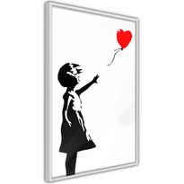 Juliste Artgeist Little Girl with a Balloon, kehyksillä, eri kokoja