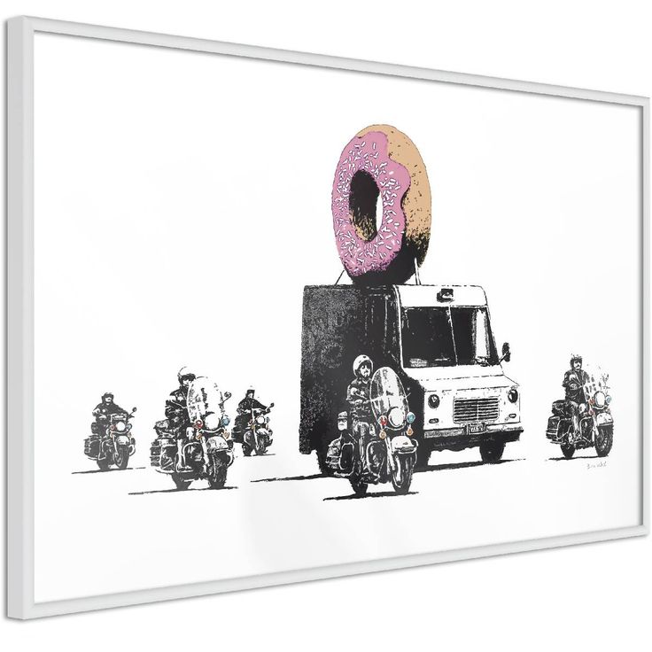 Juliste Artgeist Donut Police, kehyksillä, eri kokoja