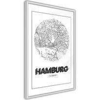Juliste Artgeist Retro Hamburg, kehyksillä, eri kokoja