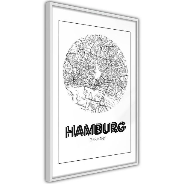 Juliste Artgeist Retro Hamburg, kehyksillä, eri kokoja