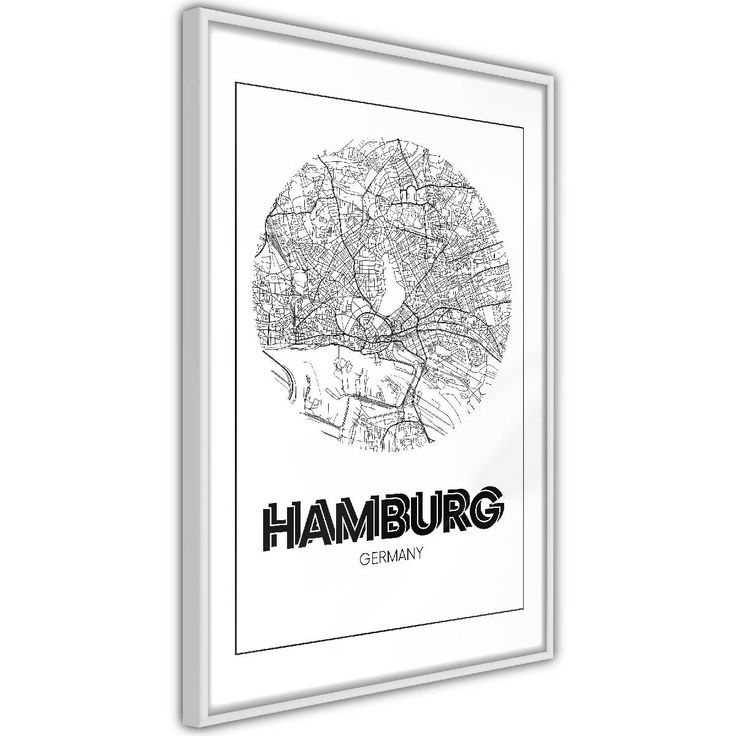 Juliste Artgeist Retro Hamburg, kehyksillä, eri kokoja