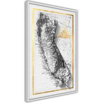 Juliste Artgeist Isometric Map: California, kehyksillä, eri kokoja