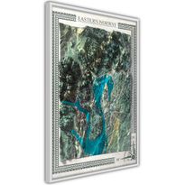 Juliste Artgeist Isometric Map: Eastern Norway, kehyksillä, eri kokoja