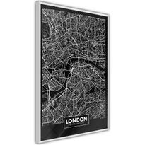 Juliste Artgeist Dark Map of London, kehyksillä, eri kokoja