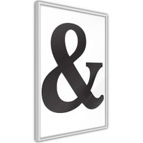 Juliste Artgeist Black Ampersandem, kehyksillä, eri kokoja