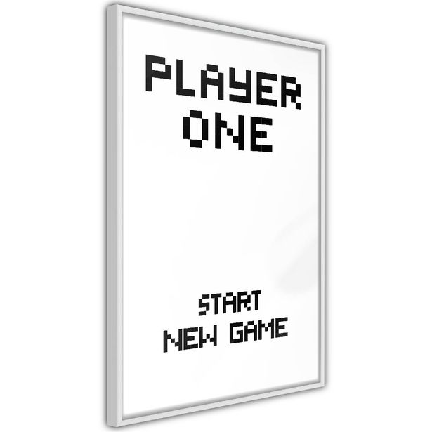 Juliste Artgeist Start New Game, kehyksillä, eri kokoja