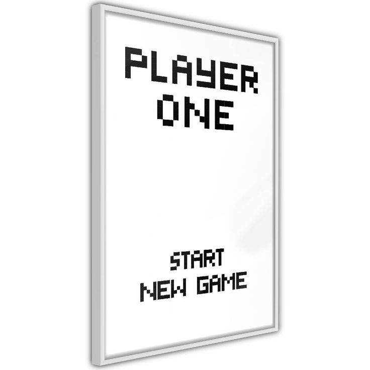 Juliste Artgeist Start New Game, kehyksillä, eri kokoja