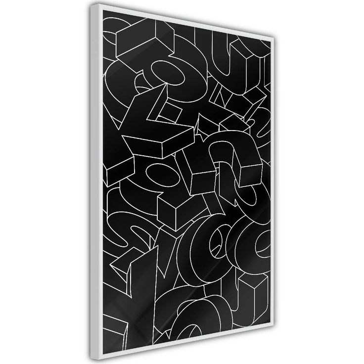 Juliste Artgeist Alphabet, kehyksillä, eri kokoja