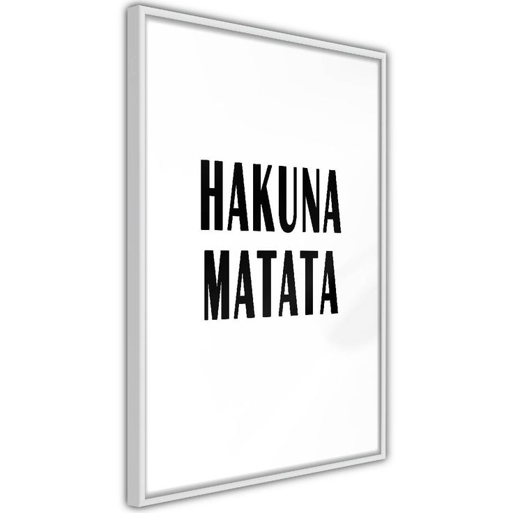 Juliste Artgeist Hakuna Matata, kehyksillä, eri kokoja