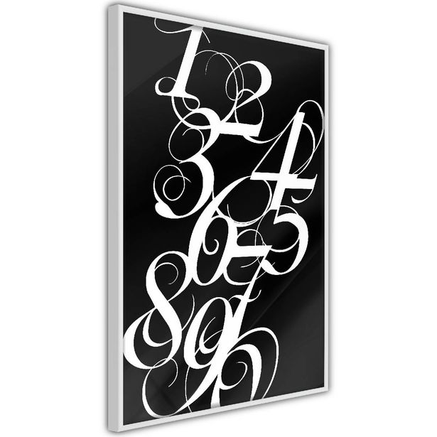 Juliste Artgeist Calligraphy of Numbers, kehyksillä, eri kokoja