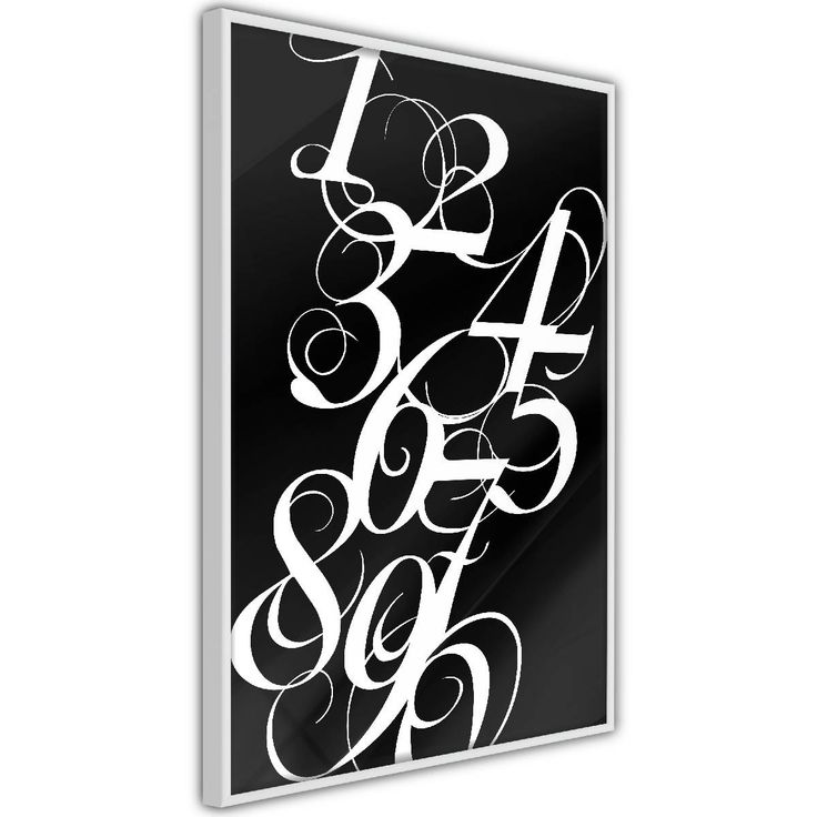 Juliste Artgeist Calligraphy of Numbers, kehyksillä, eri kokoja