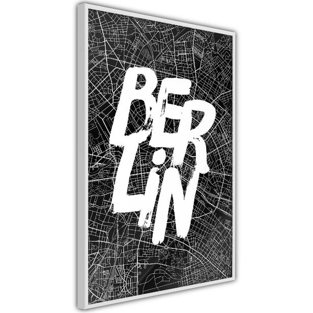 Juliste Artgeist Negative Berlin, kehyksillä, eri kokoja