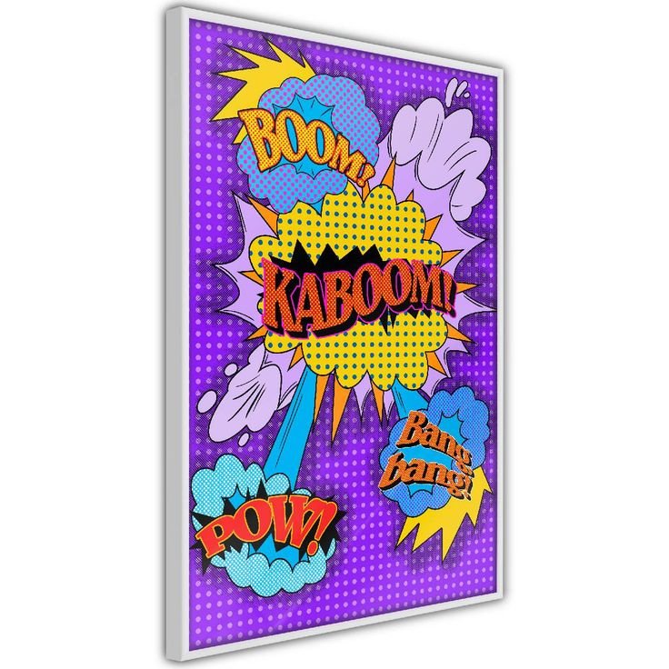 Juliste Artgeist Kaboom!, kehyksillä, eri kokoja
