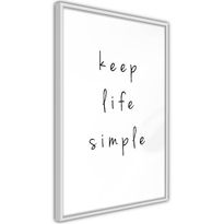 Juliste Artgeist Keep Life Simple, kehyksillä, eri kokoja