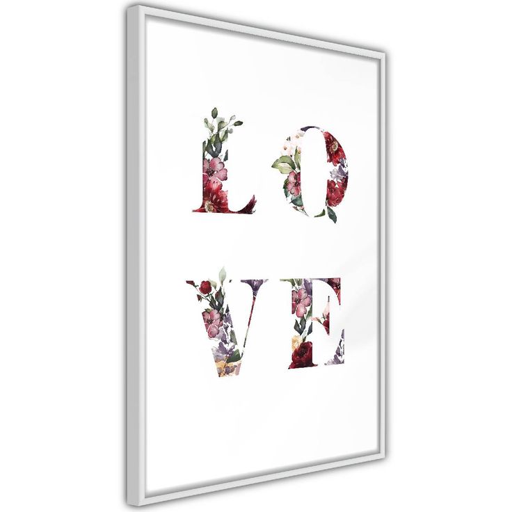 Juliste Artgeist Love in Flowers, kehyksillä, eri kokoja