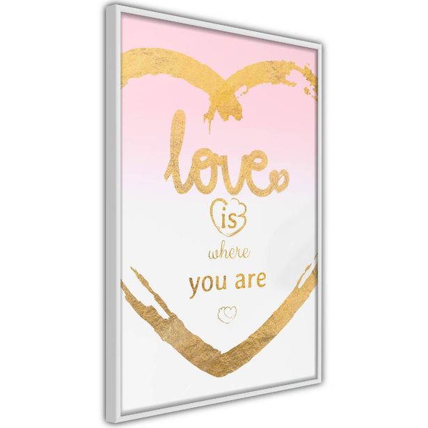 Juliste Artgeist Love Is Where You Are, kehyksillä, eri kokoja