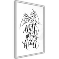 Juliste Artgeist With All My Heart, kehyksillä, eri kokoja