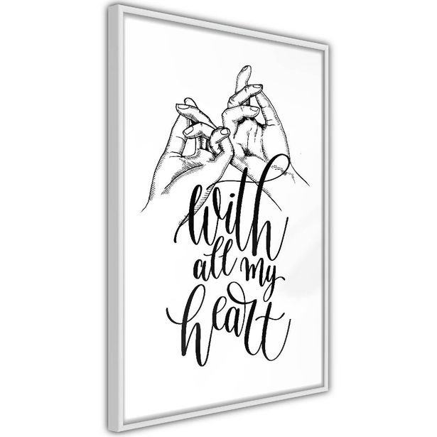 Juliste Artgeist With All My Heart, kehyksillä, eri kokoja