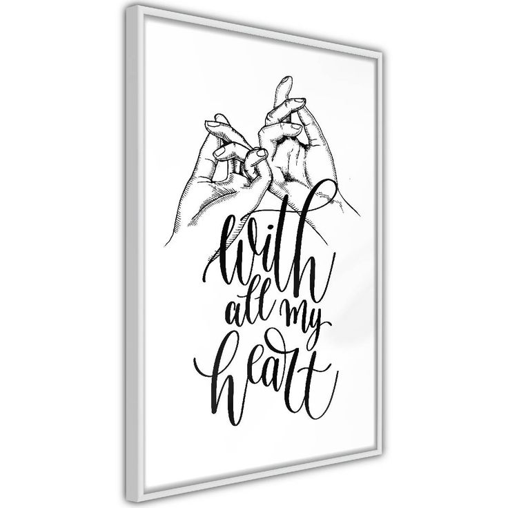 Juliste Artgeist With All My Heart, kehyksillä, eri kokoja