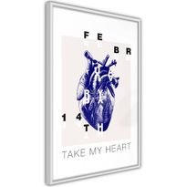 Juliste Artgeist Take My Heart, kehyksillä, eri kokoja