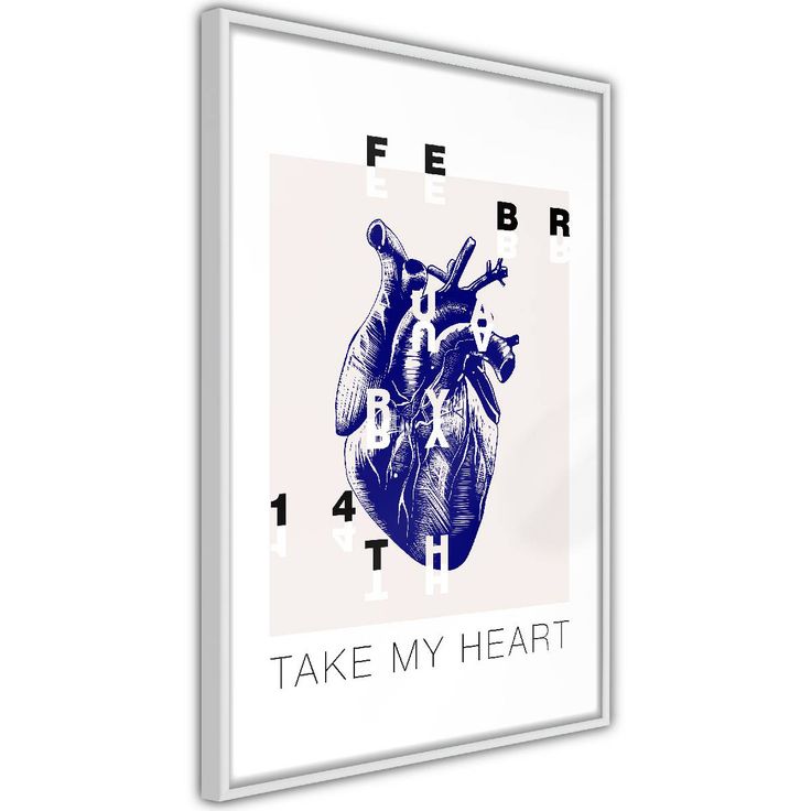Juliste Artgeist Take My Heart, kehyksillä, eri kokoja