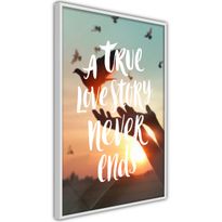 Juliste Artgeist A True Love Story Never Ends, kehyksillä, eri kokoja