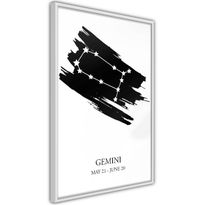 Juliste Artgeist Zodiac Signs: Gemini, kehyksillä, eri kokoja