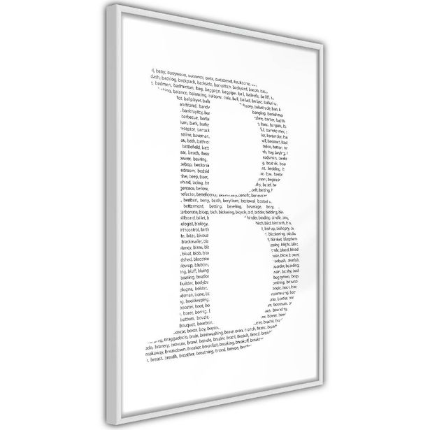 Juliste Artgeist Letter B, kehyksillä, eri kokoja